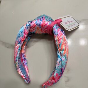 Lilly Pulitzer Pink and Blue Knotted Headband